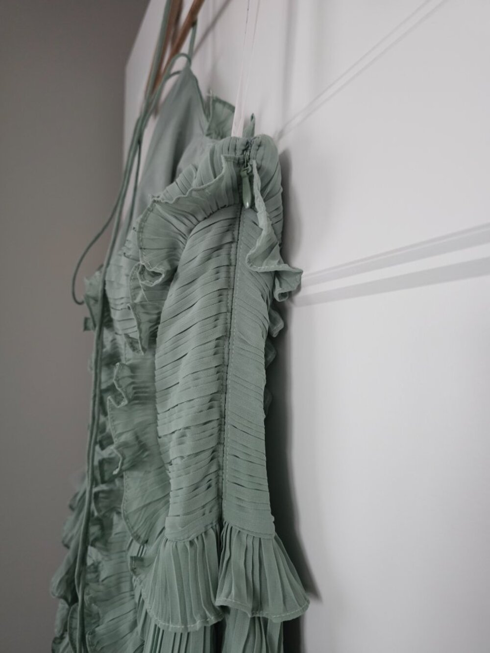 Azazie Hatsu Matcha Maxi Dress Size 10 - Picture 9 of 10